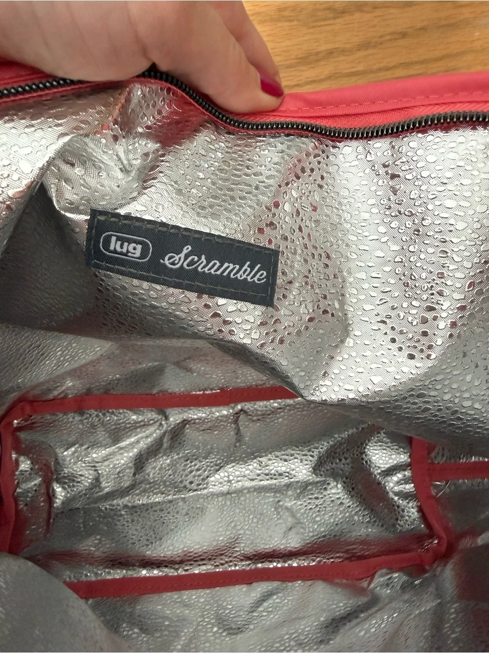 Lug Scramble Insulated Tote Pink Watermelon NEW